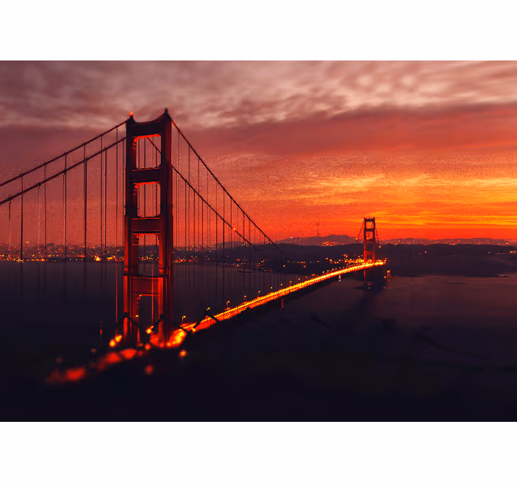 Fotobehang steden en landen golden gate boog - TenStickers