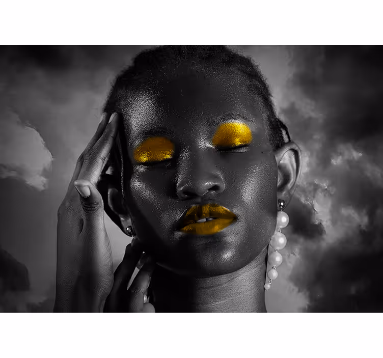 Opvallend schoonheidsportret fotobehang mensen - TenStickers