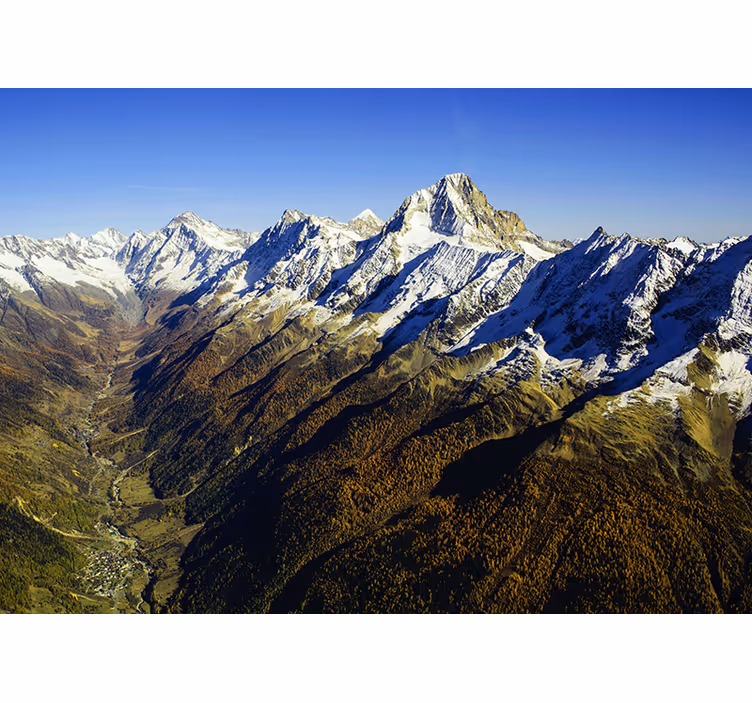 Majestueus berglandschap foto behang bergen - TenStickers