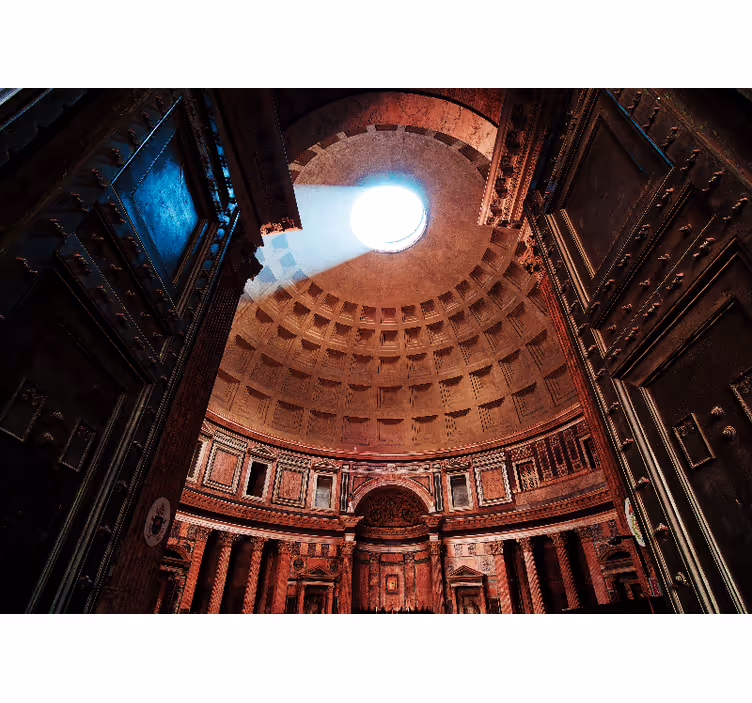 Fotobehang steden en landen pantheon dome uitzicht - TenStickers