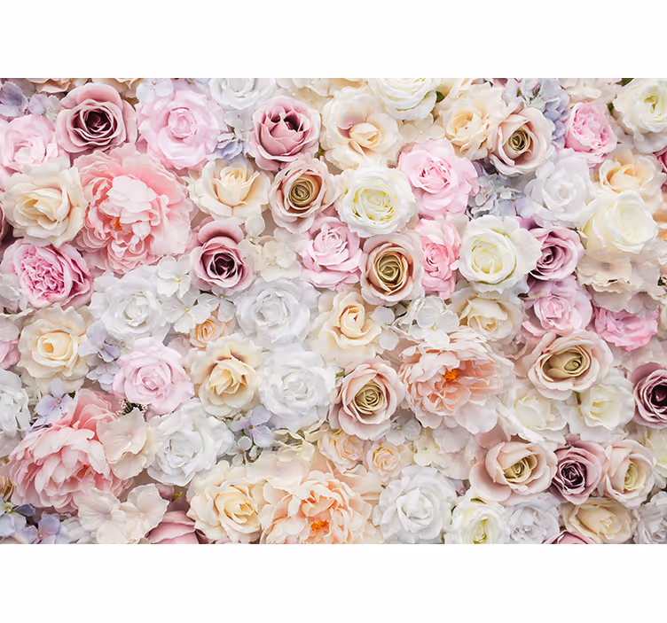Fotobehang bloemen delicaat rozenarrangement - TenStickers