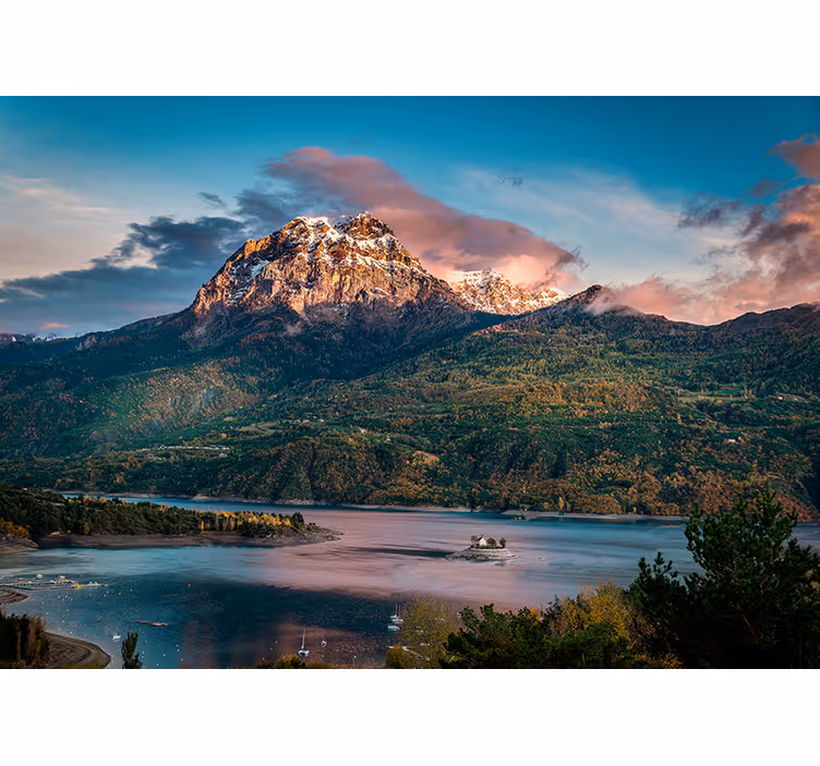 Fotobehang landschap grand alpien landschap - TenStickers