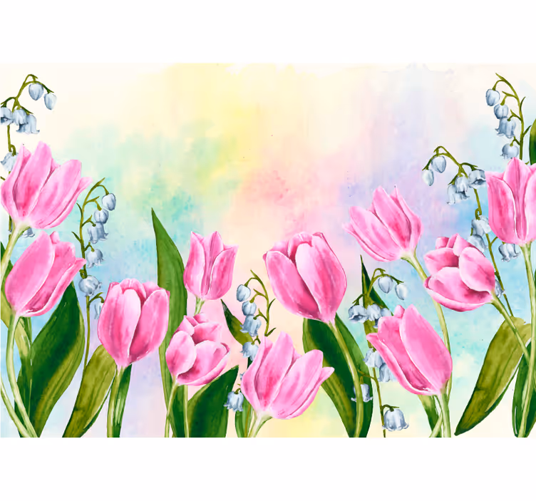 Fotobehang bloemen tulp bloem bloei - TenStickers