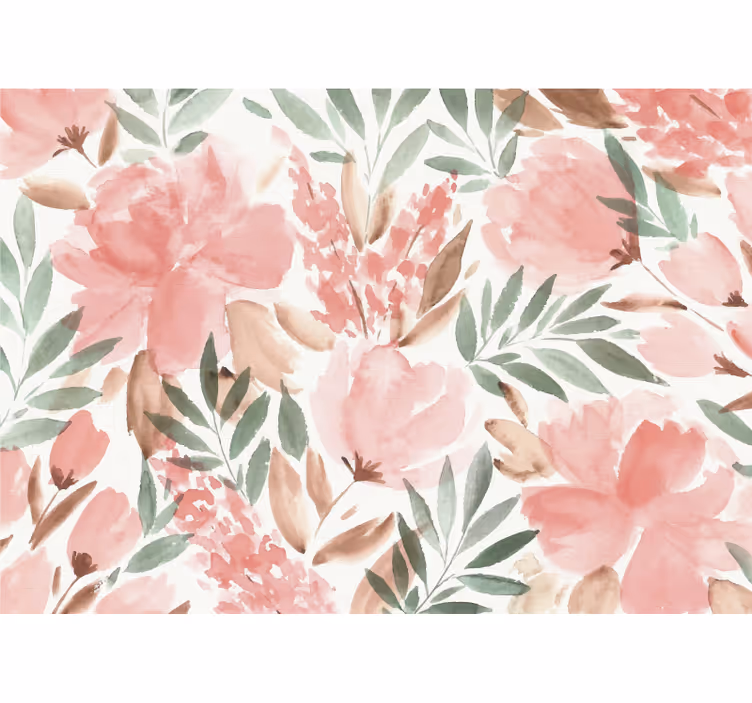 Fotobehang bloemen elegantie in bloemendesign - TenStickers
