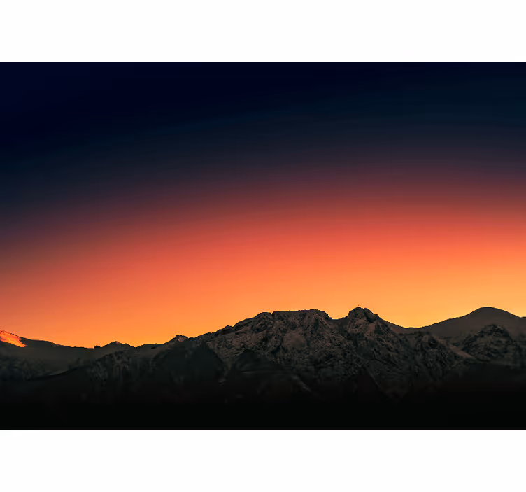 Foto behang bergen majestueuze bergen dusk - TenStickers