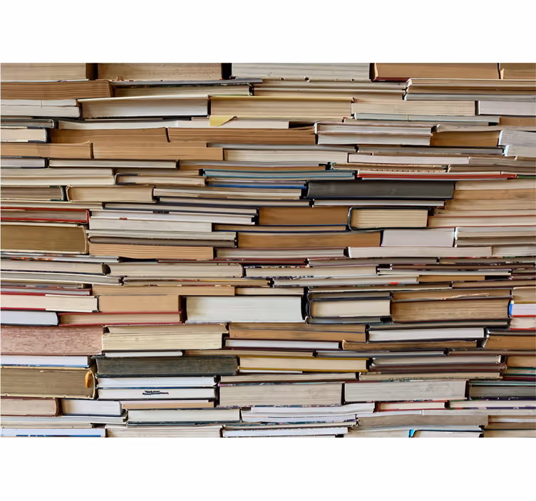 Fotobehang lijnen gestapelde boeken - TenStickers