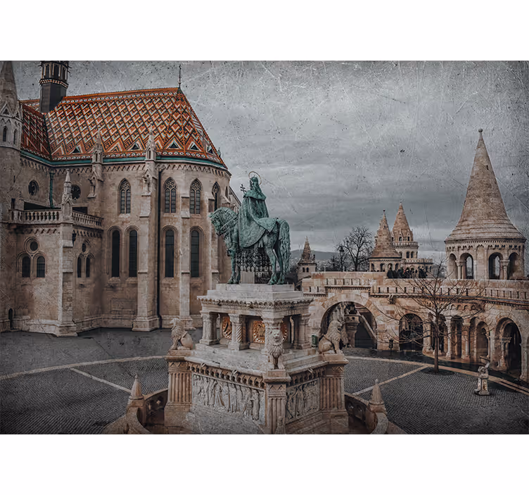 Fotobehang steden en landen budapest kasteel uitzicht - TenStickers
