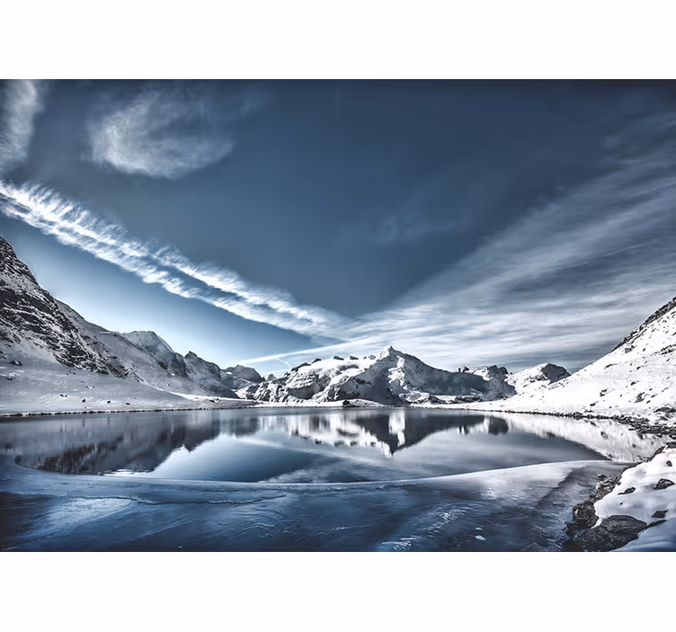 Majestueus gletsjerlandschap foto behang bergen - TenStickers