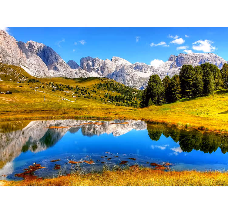 Fotobehang landschap stille berg echo - TenStickers
