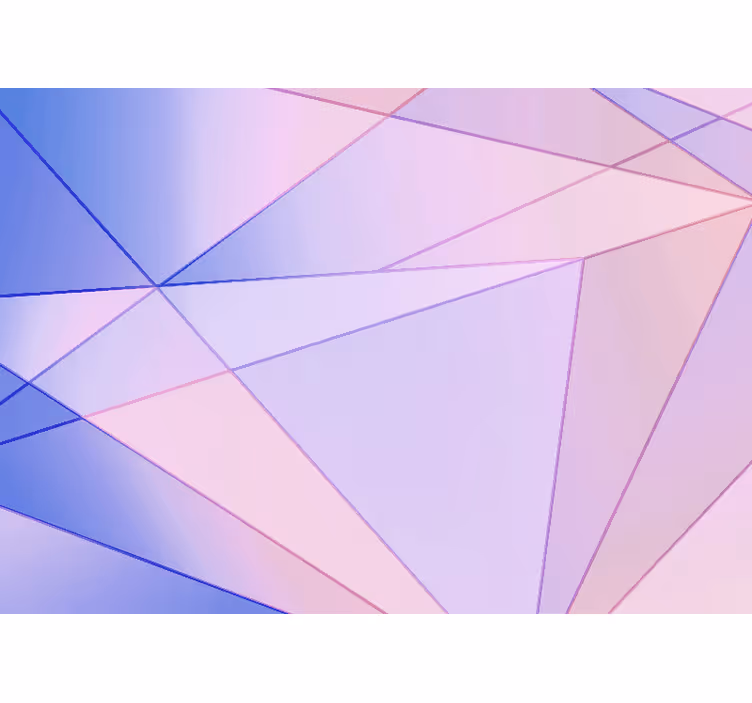 Abstract fotobehang geometrisch kleuren spel - TenStickers