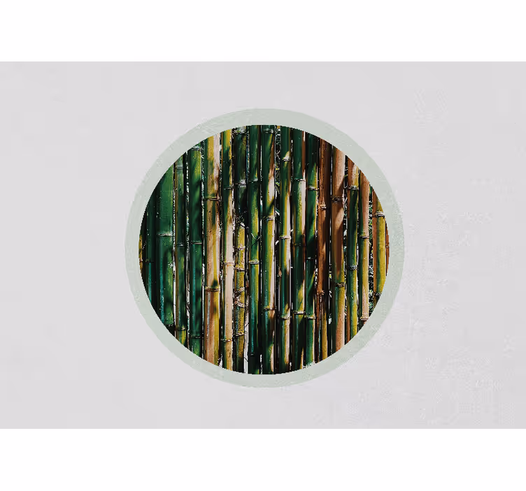 3d behang weelderige bamboebos - TenStickers