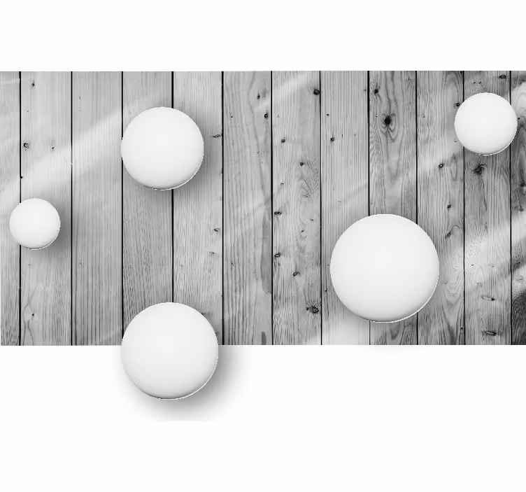Fotobehang lijnen geometrische bol arrangement - TenStickers