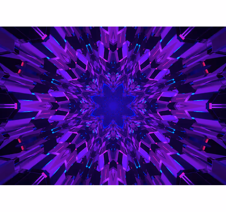 Abstract fotobehang geometrisch sterrenpatroon - TenStickers