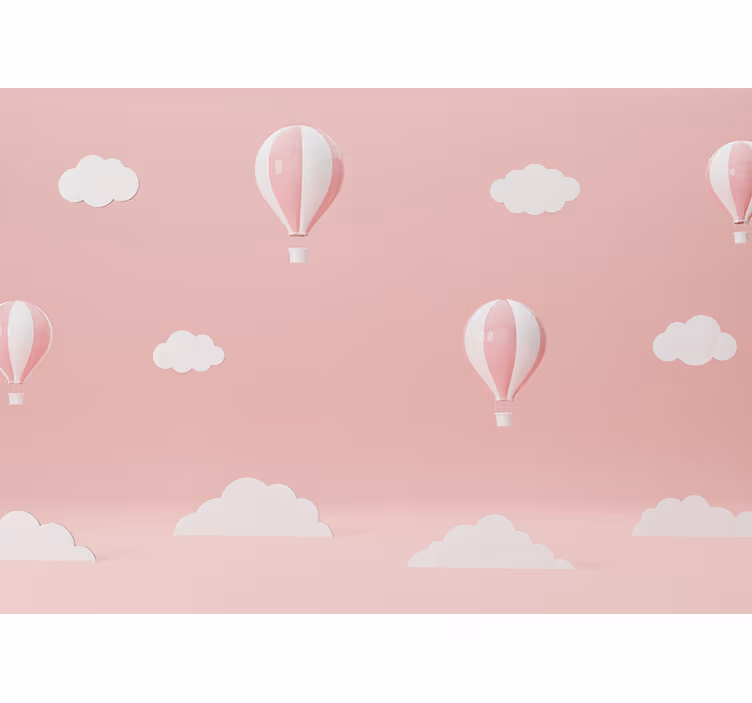 Fotobehang liefde kleurrijke luchtballonnen - TenStickers