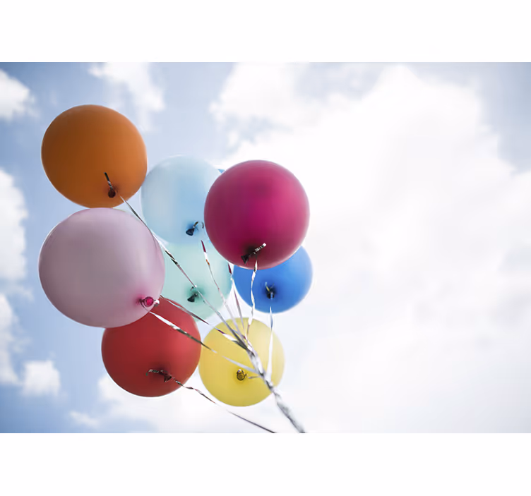 Fotobehang andere bloemen kleurrijke ballon collectie - TenStickers