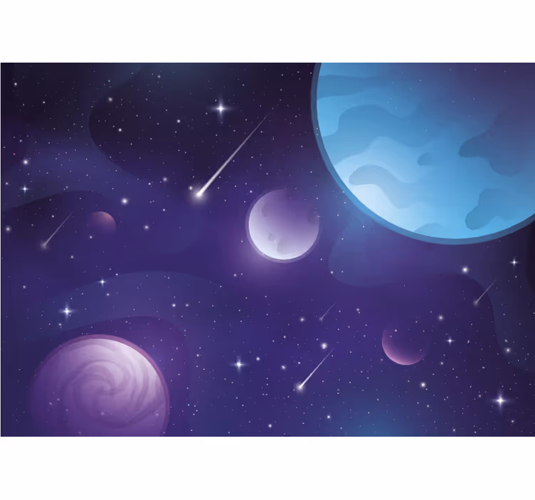 Foto behang ruimte hemelse orbital view - TenStickers