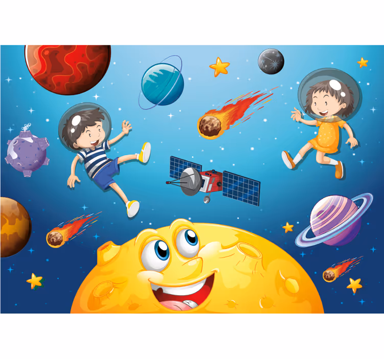 Fotobehang fantasie ruimte avontuur reis - TenStickers