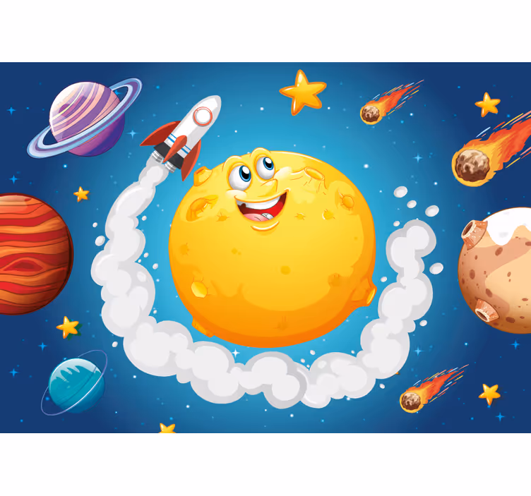 Fotobehang fantasie ruimte avontuur thema - TenStickers