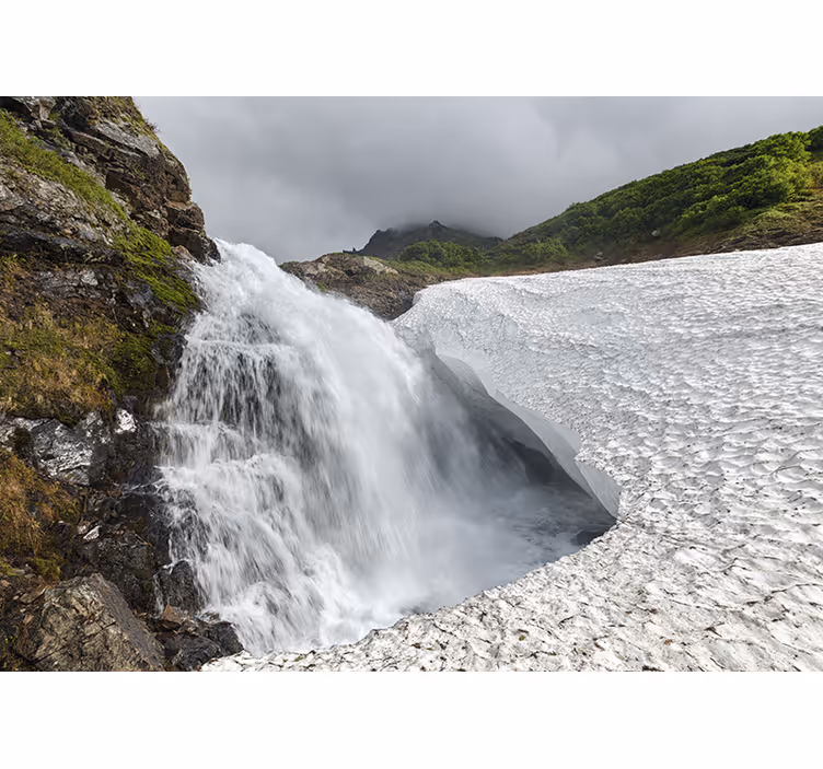 Foto behang natuur waterval scenic view - TenStickers