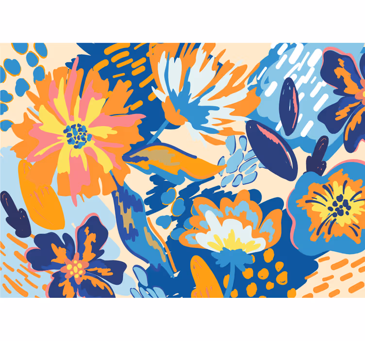 Fotobehang bloemen heldere bloemenarrangementen - TenStickers