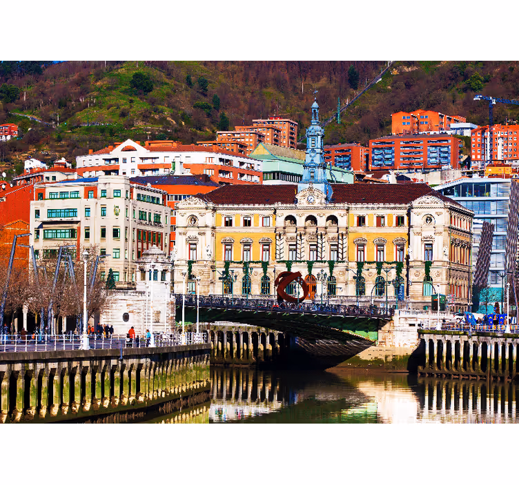 Fotobehang madrid historische architectuur bilbao - TenStickers