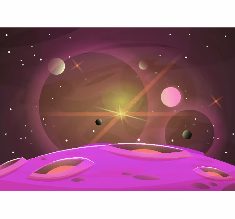 Foto behang ruimte kosmisch hemels perspectief - TenStickers