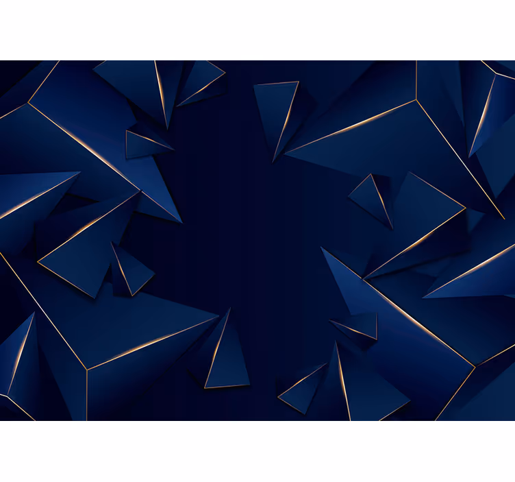 Abstract fotobehang geometrische scherf compositie - TenStickers
