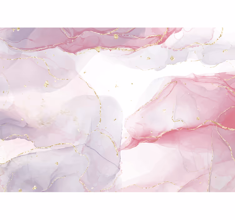 Abstract fotobehang delicate roze draaien - TenStickers