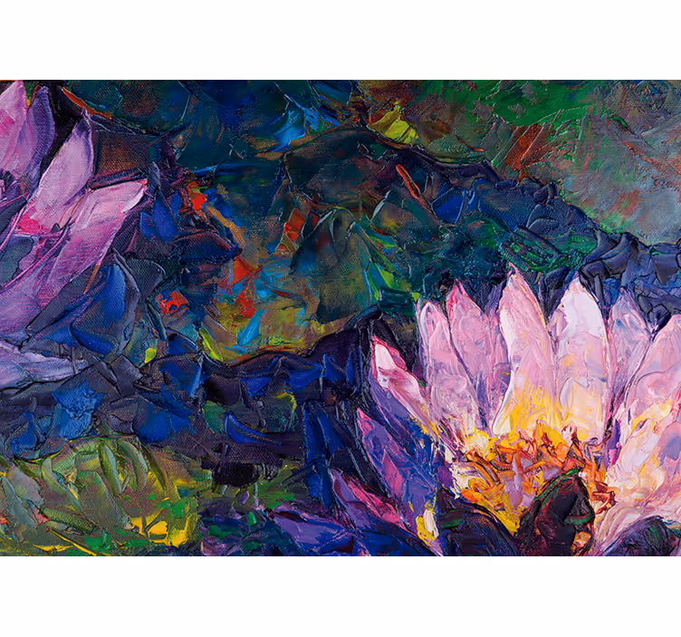 Fotobehang bloemen lotusbloem abstract - TenStickers