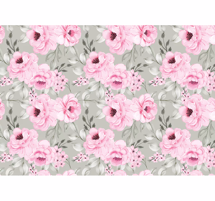 Pastel pioenrozen arrangement fotobehang bloemen - TenStickers