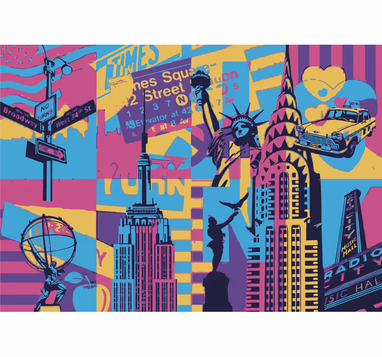 Fotobehang steden en landen new york skyline - TenStickers