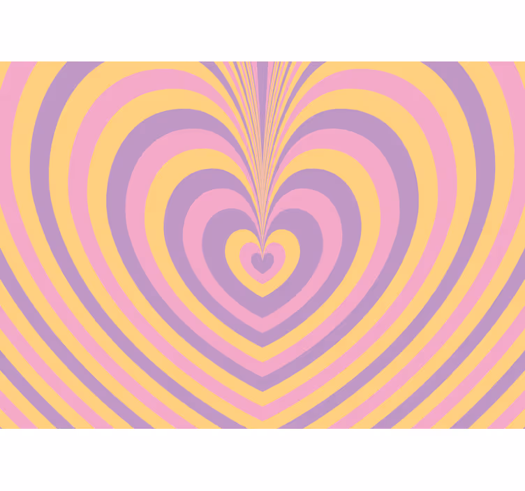 Fotobehang liefde hartpatroon ontwerp - TenStickers