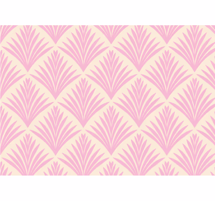 Fotobehang ander print stylized palmbladeren - TenStickers