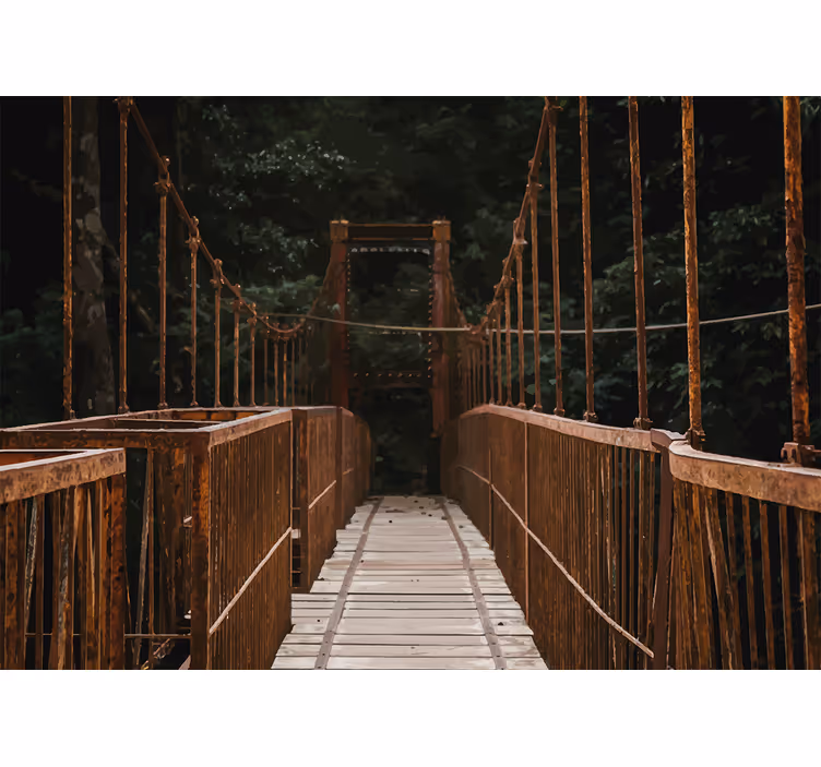 Foto behang natuur bruggen in de natuur - TenStickers