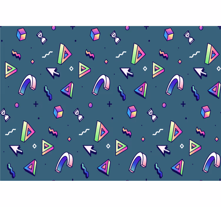 Fotobehang liefde geometrische vormverkenning - TenStickers