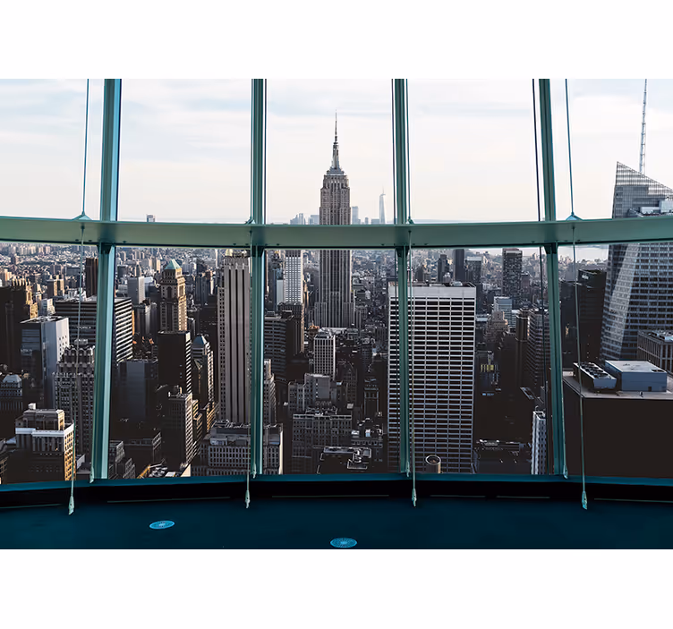 Foto behang new york empire state stadgezicht - TenStickers