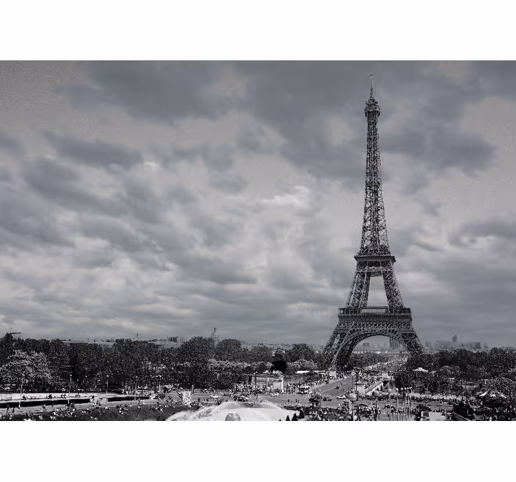 Fotobehang parijs uitzichten op de eiffeltoren - TenStickers