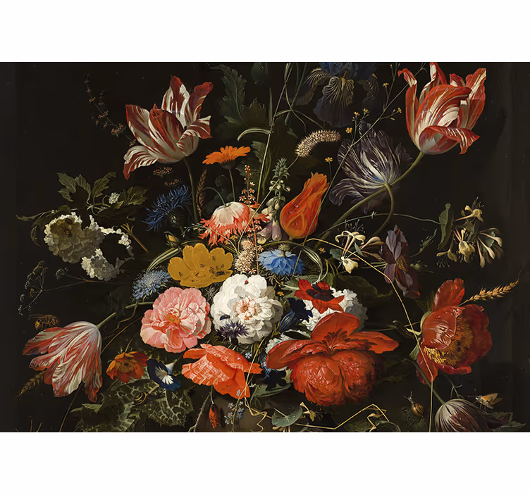 Levendig bloemenboeket fotobehang bloemen - TenStickers