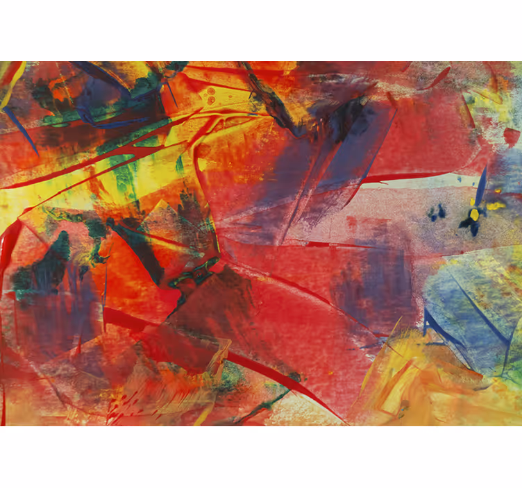 Abstract fotobehang dynamische kleurenmix - TenStickers
