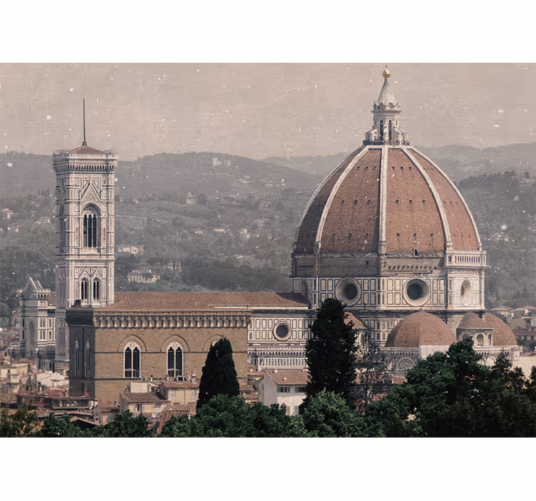 Fotobehang steden en landen florence kathedraal uitzicht - TenStickers
