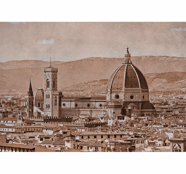 Fotobehang steden en landen florence dome uitzicht - TenStickers