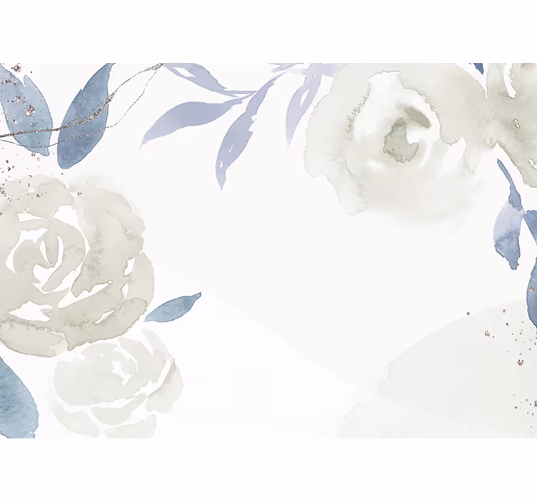 Elegant abstract ontwerp fotobehang bloemen - TenStickers