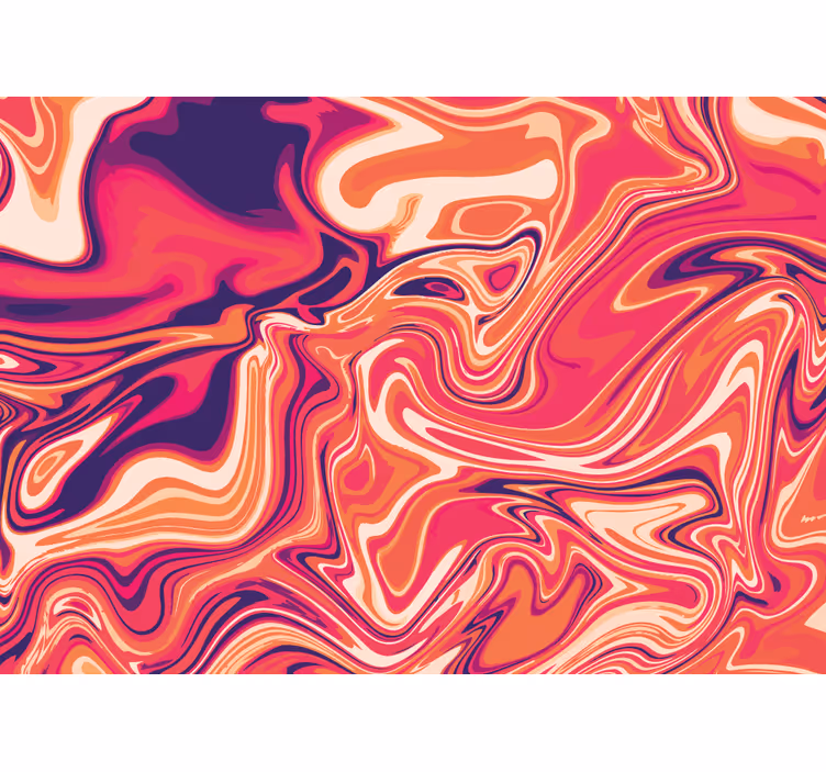 Abstract fotobehang vloeiende spiraalpatronen - TenStickers