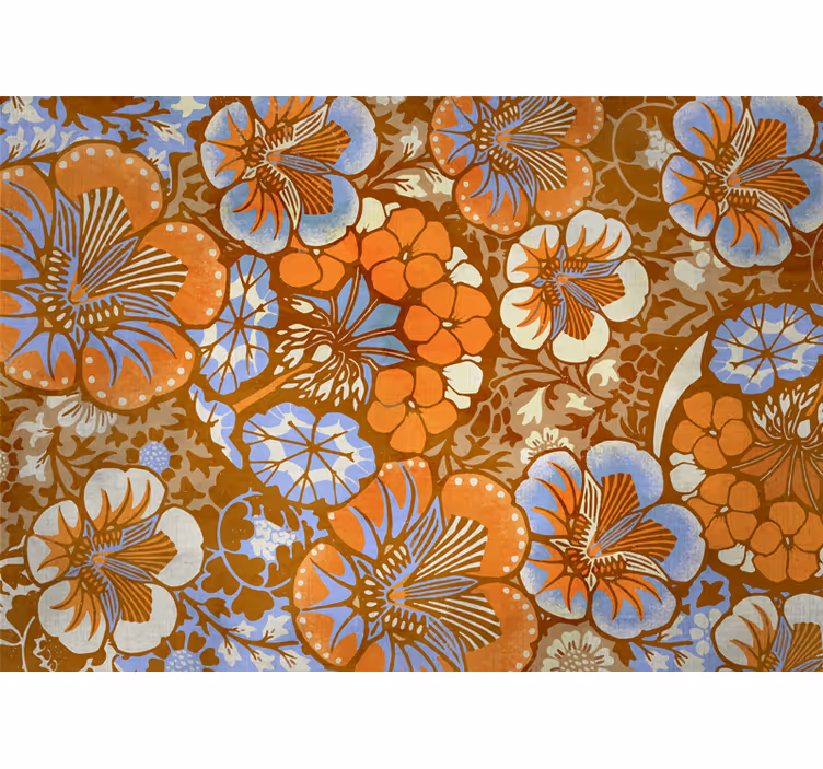 Fotobehang bloemen bloemenpatronen plezier - TenStickers