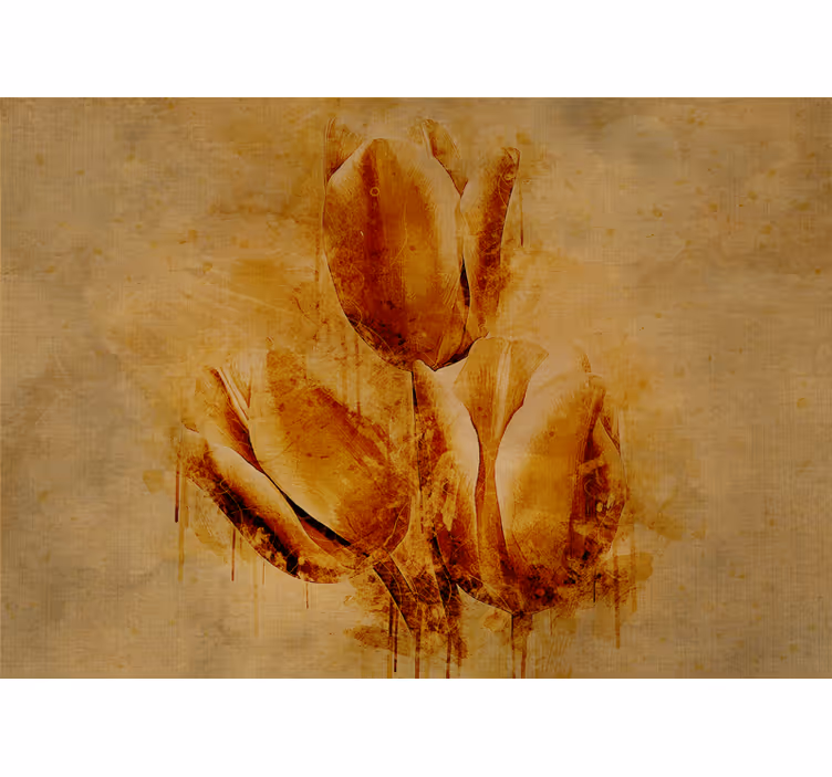 Fotobehang bloemen elegante tulp arrangement - TenStickers