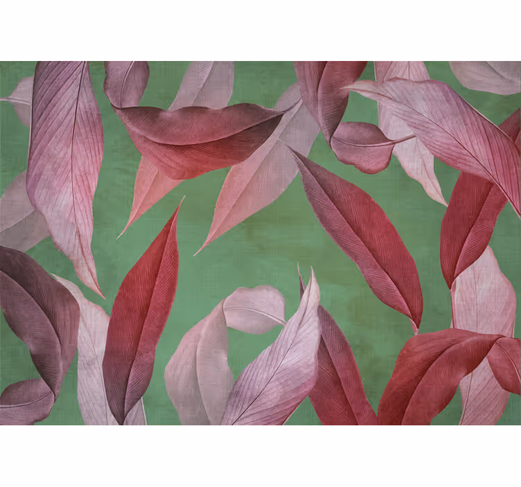 Orchidee blad ontwerp fotobehang bloemen - TenStickers