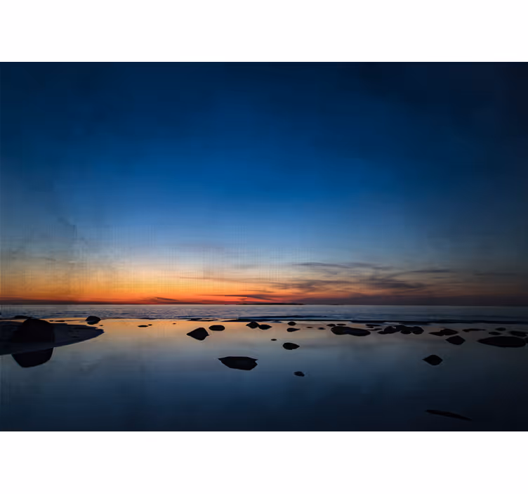 Foto behang natuur kalme zonsopgang reflecties - TenStickers