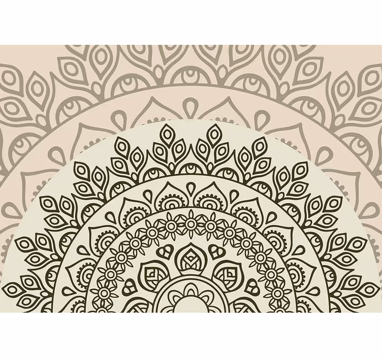 Fotobehang mandala complex mandala motief - TenStickers