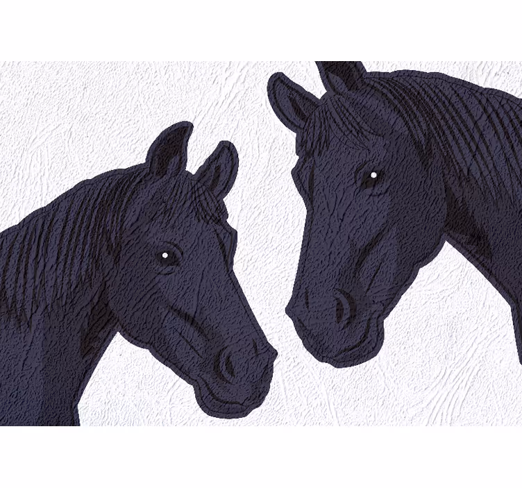 Fotobehang dieren elegant paardenprofiel - TenStickers