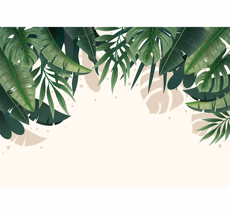 Fotobehang natuur tropisch bladeren canopy - TenStickers